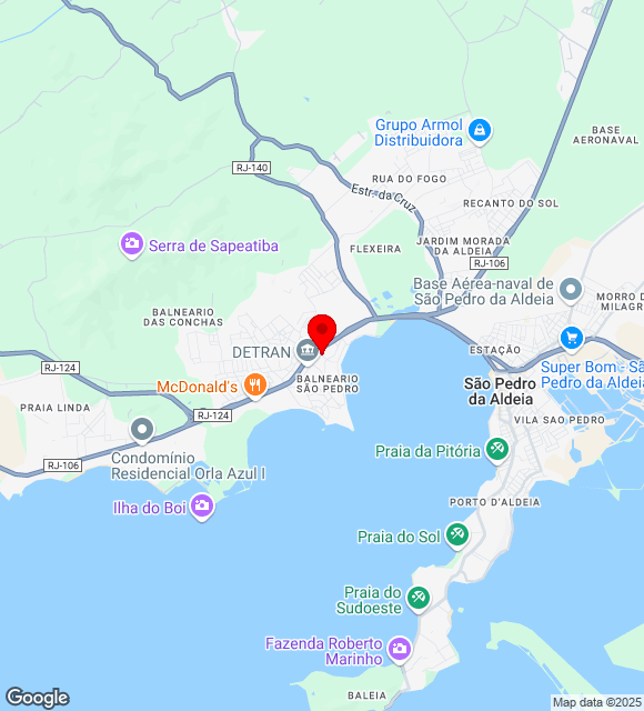 Mapa da localização