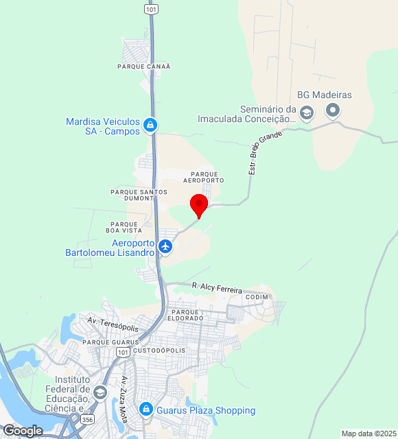 Mapa da localização