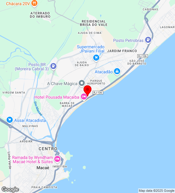 Mapa da localização
