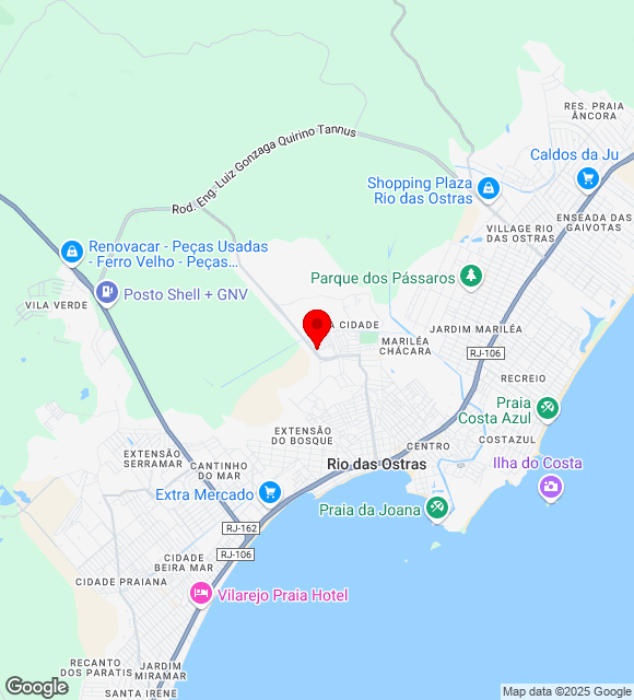 Mapa da localização