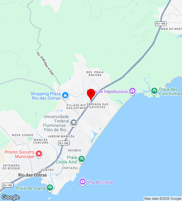 Mapa da localização