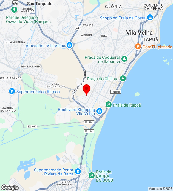 Mapa da localização