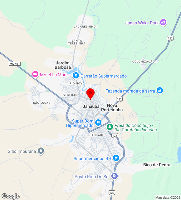 Mapa da localização