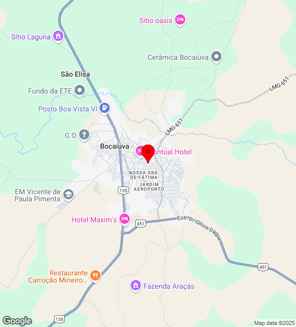 Mapa da localização