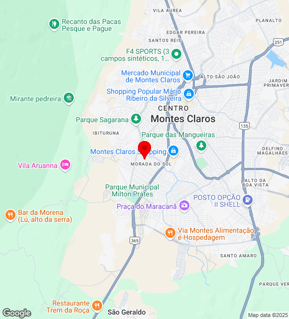 Mapa da localização