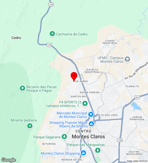 Mapa da localização