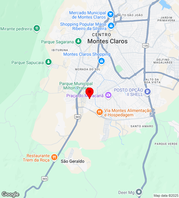 Mapa da localização
