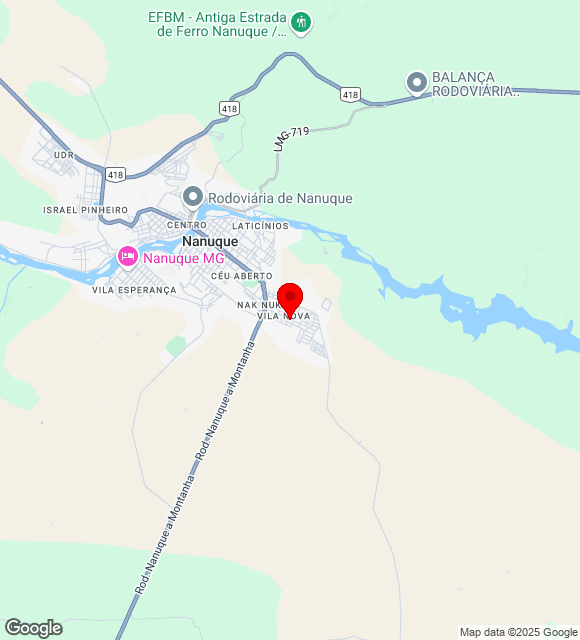 Mapa da localização