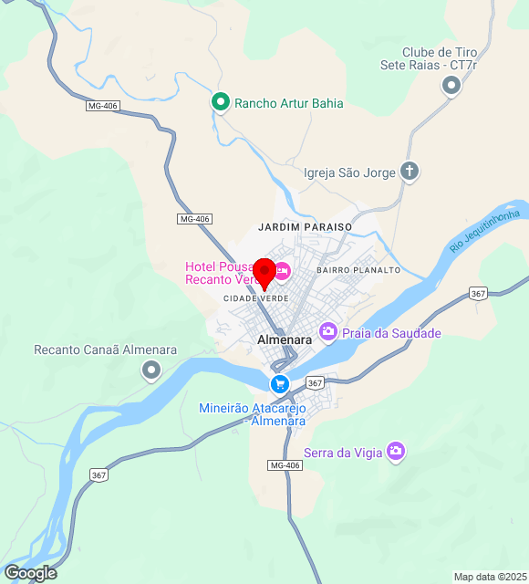 Mapa da localização