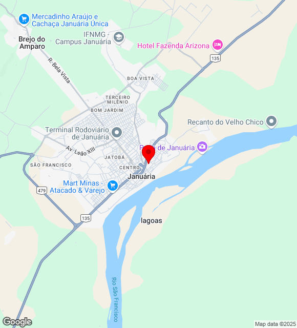 Mapa da localização