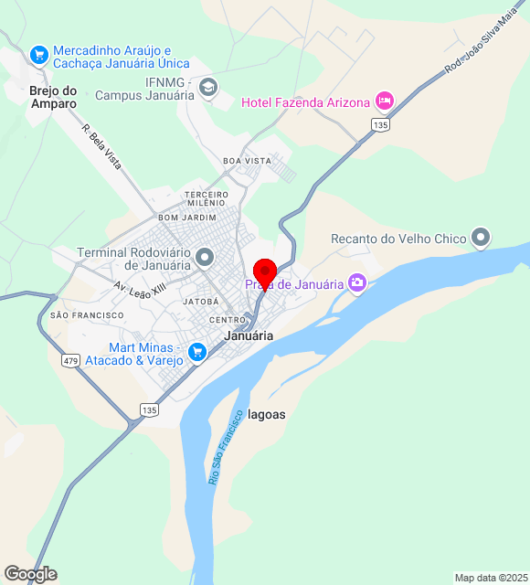 Mapa da localização