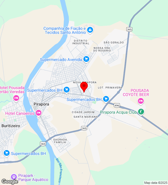 Mapa da localização