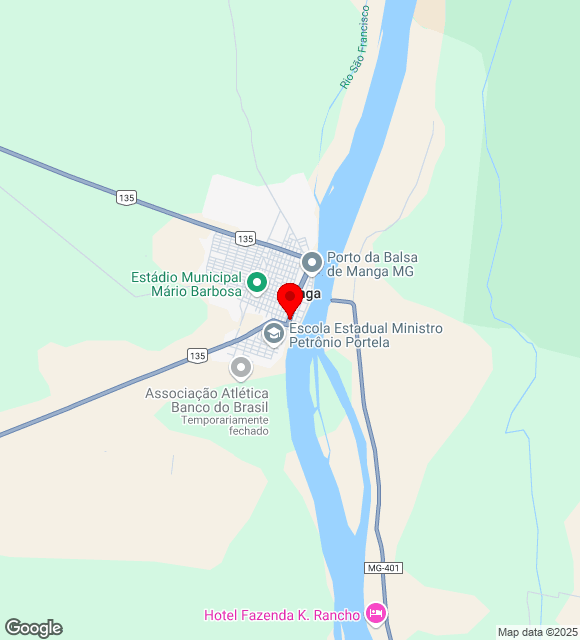 Mapa da localização
