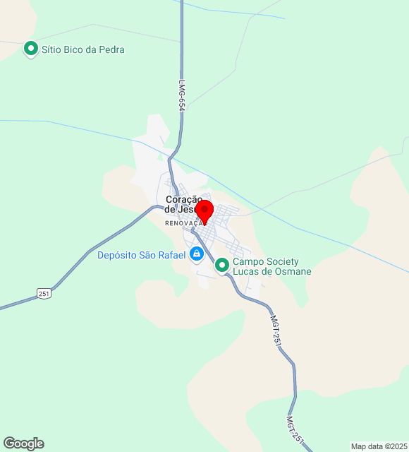 Mapa da localização