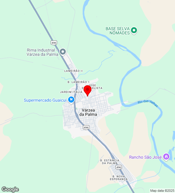 Mapa da localização