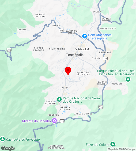Mapa da localização