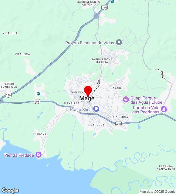 Mapa da localização