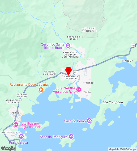 Mapa da localização