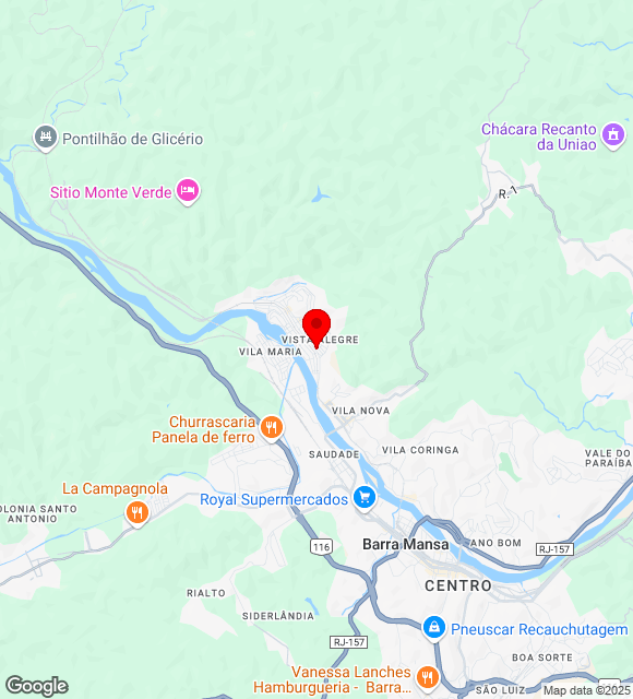 Mapa da localização