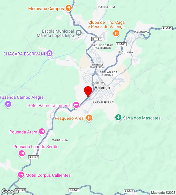 Mapa da localização