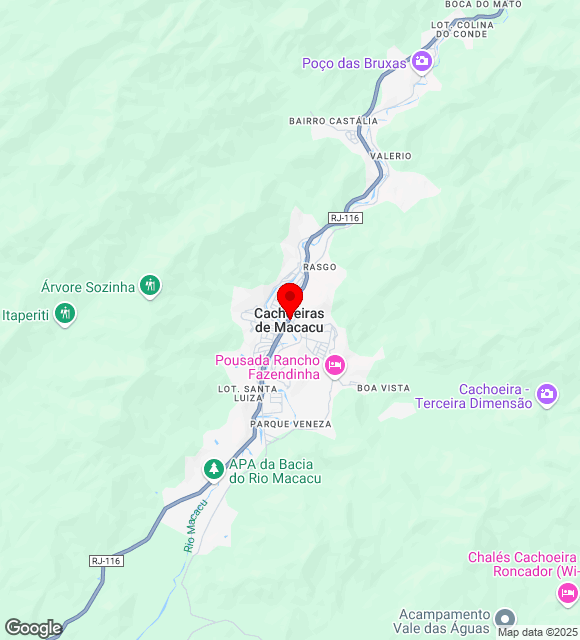Mapa da localização