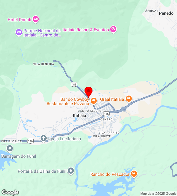 Mapa da localização