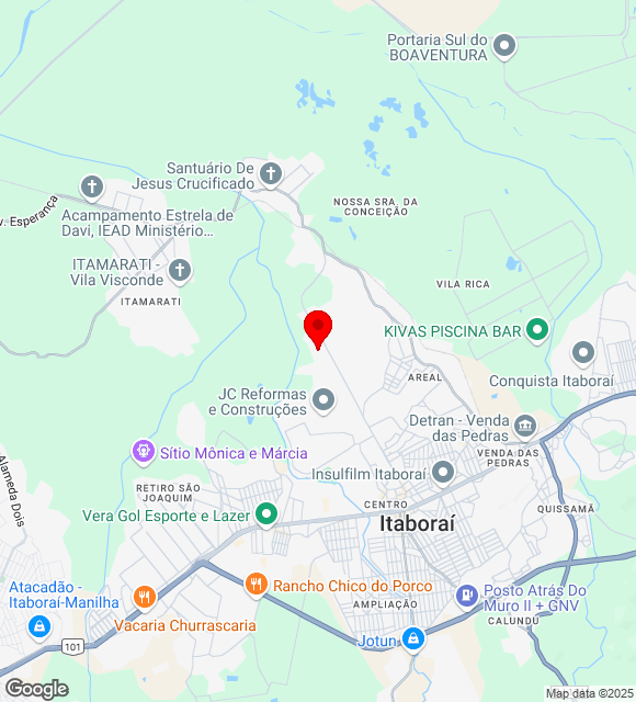 Mapa da localização