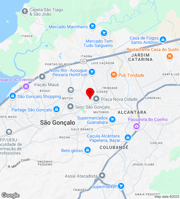 Mapa da localização