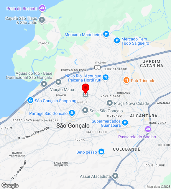 Mapa da localização