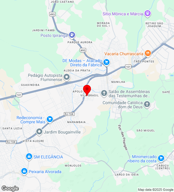 Mapa da localização