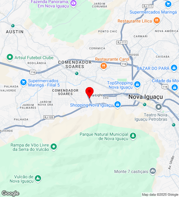 Mapa da localização