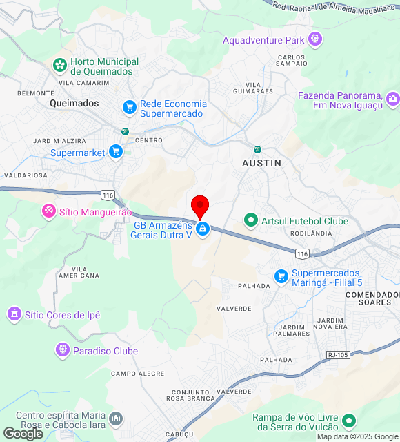Mapa da localização