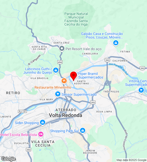 Mapa da localização
