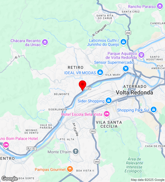 Mapa da localização