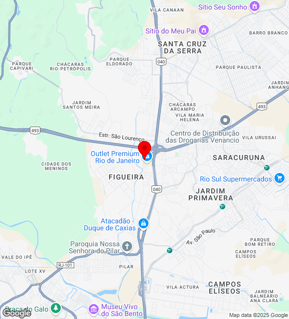 Mapa da localização