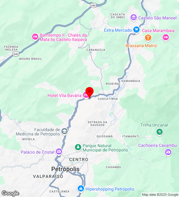 Mapa da localização