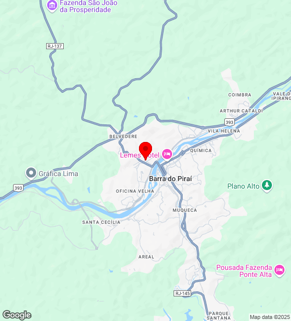 Mapa da localização
