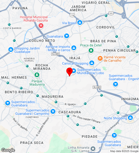 Mapa da localização