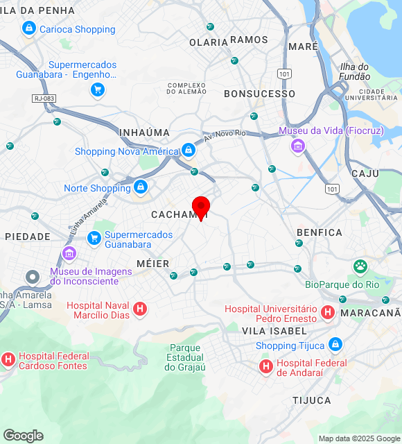 Mapa da localização