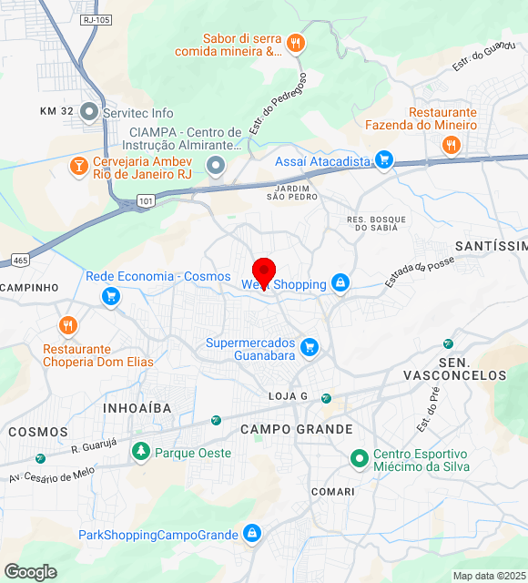 Mapa da localização