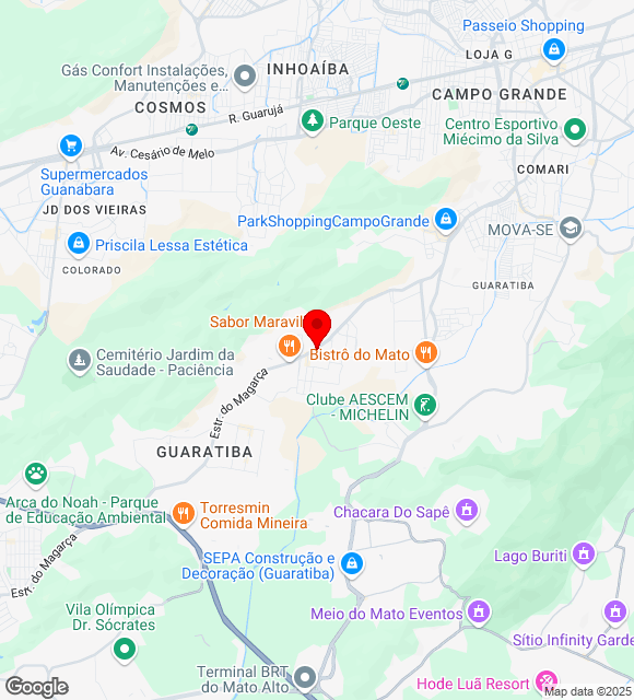 Mapa da localização