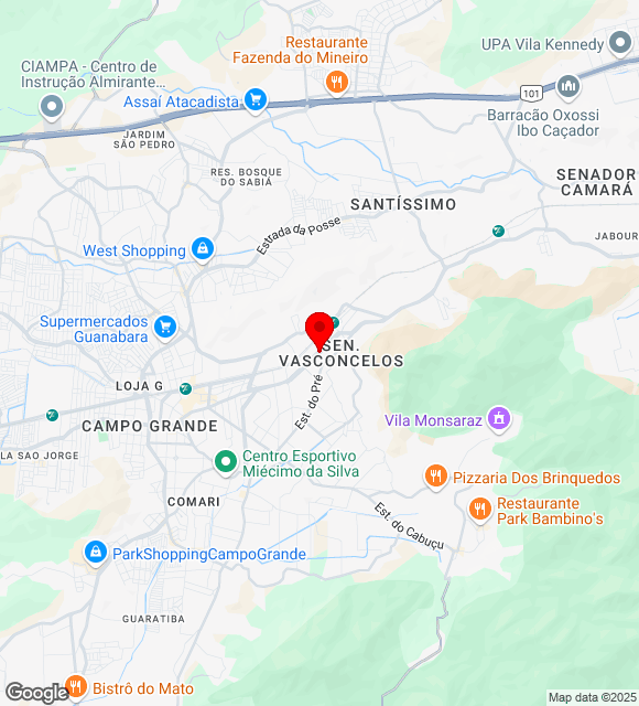 Mapa da localização
