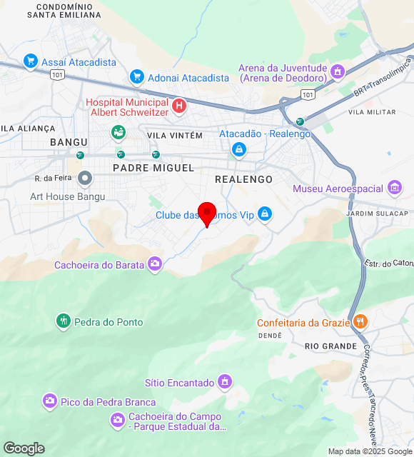 Mapa da localização