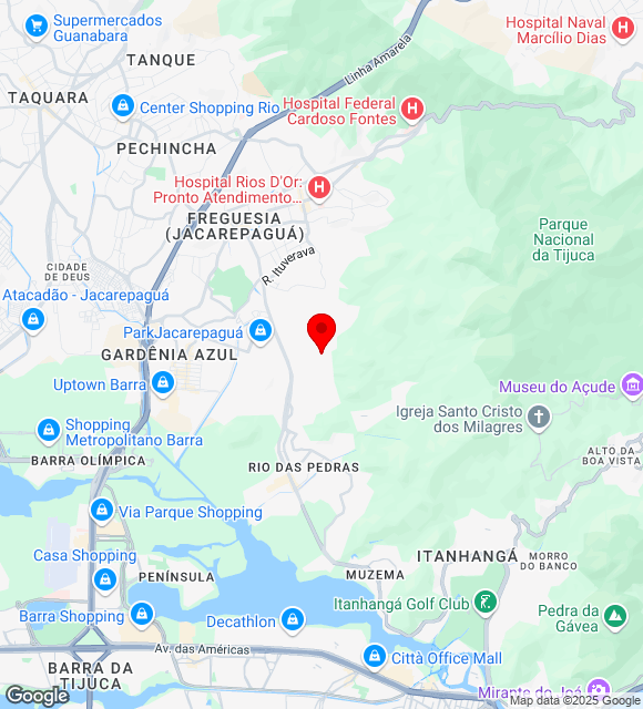 Mapa da localização
