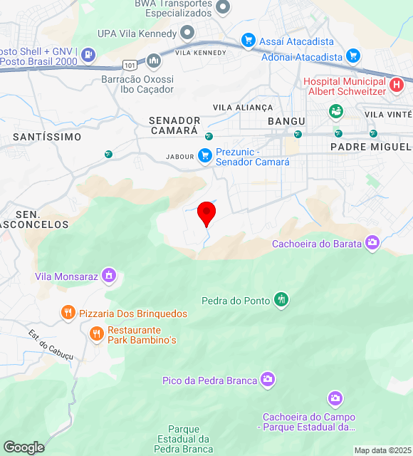 Mapa da localização