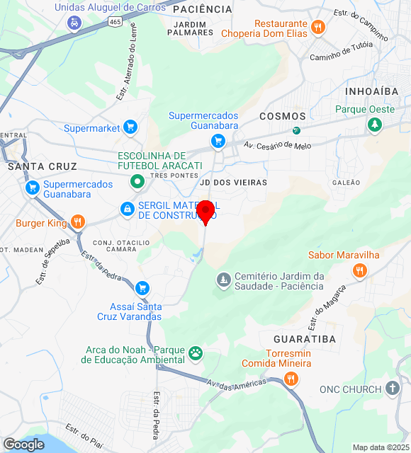 Mapa da localização