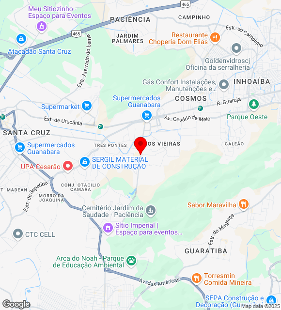 Mapa da localização