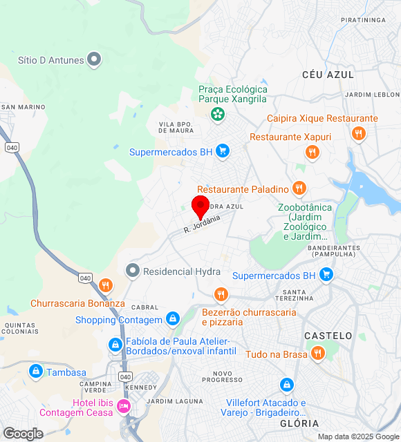 Mapa da localização
