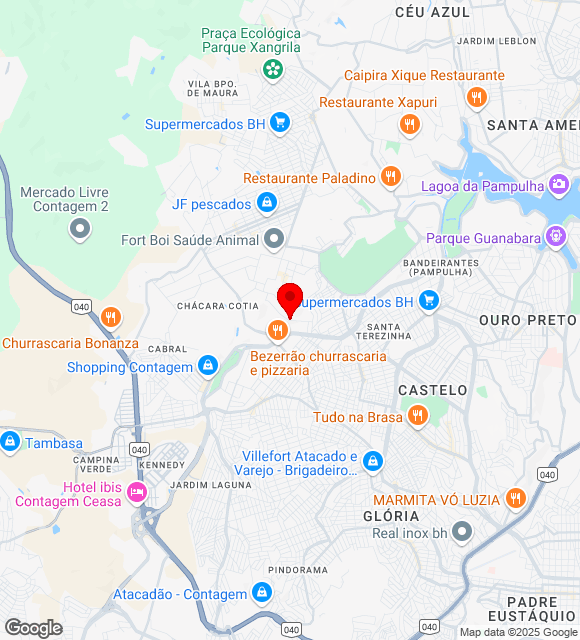 Mapa da localização