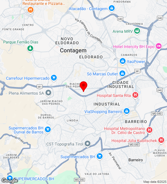 Mapa da localização